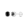 Thumbnail Image 3 of Black Diamond Solitaire Stud Earrings 3 ct tw 14K White Gold (I3)