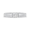 Thumbnail Image 3 of Princess-Cut Diamond Engagement Ring 1/2 ct tw 10K White Gold