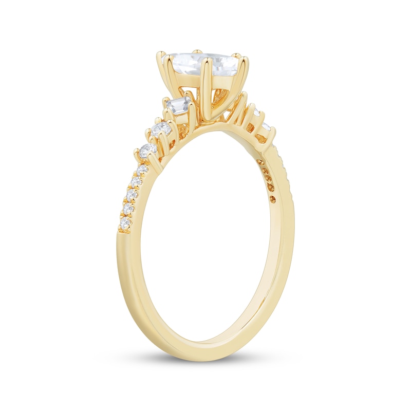 Main Image 2 of Marquise-Cut Diamond Engagement Ring 3/4 ct tw 14K Yellow Gold