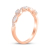 Thumbnail Image 2 of Marquise & Round-Cut Diamond Anniversary Ring 1/3 ct tw 10K Rose Gold