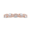 Thumbnail Image 3 of Marquise & Round-Cut Diamond Anniversary Ring 1/3 ct tw 10K Rose Gold