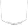 Thumbnail Image 1 of Diamond Curved Bar Necklace 1/2 ct tw Sterling Silver 18&quot;