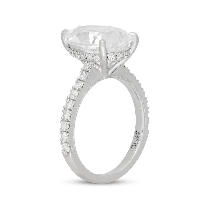 Main Image 2 of Neil Lane Artistry Pear-Shaped Lab-Created Diamond Engagement Ring 5-5/8 ct tw 14K White Gold