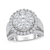 Thumbnail Image 1 of Lab-Grown Diamonds by KAY Multi-Stone Halo Engagement Ring 4 ct tw 10K White Gold