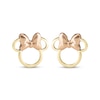 Thumbnail Image 1 of Children's Minnie Mouse Stud Earrings 14K Two-Tone Gold