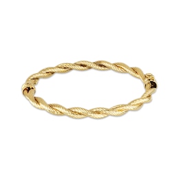 Twist Bangle Bracelet 10K Yellow Gold