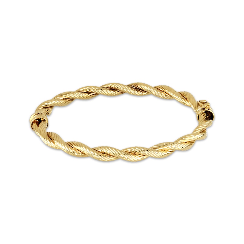 Main Image 1 of Twist Bangle Bracelet 10K Yellow Gold