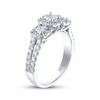 Thumbnail Image 2 of THE LEO Diamond Princess-Cut Three-Stone Engagement Ring 7/8 ct tw 14K White Gold