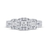 Thumbnail Image 3 of THE LEO Diamond Princess-Cut Three-Stone Engagement Ring 7/8 ct tw 14K White Gold