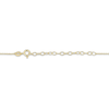 Thumbnail Image 4 of Flower Outline Necklace 18K Yellow Gold-Plated Sterling Silver 18&quot;