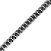 Thumbnail Image 2 of Men's Hollow Curb Chain Necklace 8mm Black Ion-Plated Stainless Steel 22&quot;