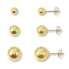 Thumbnail Image 1 of Earrings Set 14K Yellow Gold