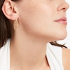 Thumbnail Image 3 of Open Tube Twist Hoop Earrings 10K Yellow Gold 30mm