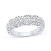 Thumbnail Image 1 of Baguette & Round-Cut Diamond Anniversary Ring 1 ct tw 14K White Gold