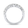 Thumbnail Image 3 of Baguette & Round-Cut Diamond Anniversary Ring 1 ct tw 14K White Gold