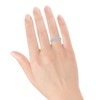 Thumbnail Image 4 of Baguette & Round-Cut Diamond Anniversary Ring 1 ct tw 14K White Gold