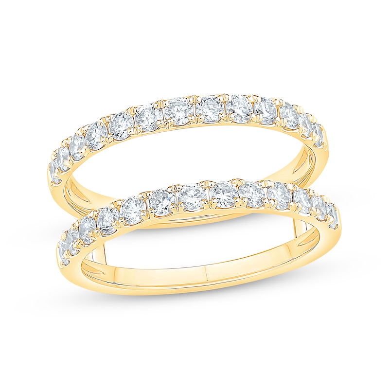 Main Image 1 of Round-Cut Diamond Enhancer Ring 1 ct tw 14K Yellow Gold