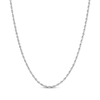 Thumbnail Image 1 of Semi-Solid Rope Chain Necklace 14K White Gold 22&quot;