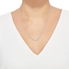 Thumbnail Image 2 of Semi-Solid Rope Chain Necklace 14K White Gold 22&quot;