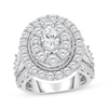 Thumbnail Image 0 of Lab-Grown Diamonds by KAY Oval-Shaped Engagement Ring 5 ct tw 14K White Gold