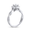 Thumbnail Image 2 of THE LEO Diamond Princess-Cut Halo Engagement Ring 3/4 ct tw 14K White Gold