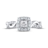 Thumbnail Image 3 of THE LEO Diamond Princess-Cut Halo Engagement Ring 3/4 ct tw 14K White Gold