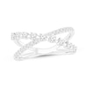 Thumbnail Image 1 of Lab-Grown Diamonds by KAY Crossover Ring 1/2 ct tw 10K White Gold