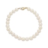 Thumbnail Image 1 of Men's Cultured Pearl Strand Bracelet 8mm 14K Yellow Gold 8.5&quot;