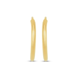 Children's Endless Hoop Earrings 14K Yellow Gold 14mm
