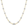 Thumbnail Image 1 of Men's Multi-Diamond Bead Station Chain Necklace 2-1/2 ct tw 10K Yellow Gold 22&quot;