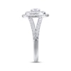 Thumbnail Image 2 of Round-Cut Diamond Double Oval Halo Engagement Ring 1-1/2 ct tw 14K White Gold