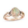 Thumbnail Image 1 of Le Vian Oval-Cut Opal Ring 1/6 ct tw Diamonds 14K Strawberry Gold