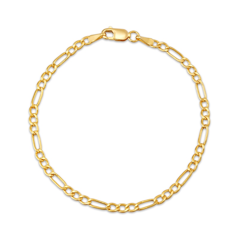 Main Image 1 of Children's Hollow Figaro Chain Bracelet 2.65mm 14K Yellow Gold 6&quot;