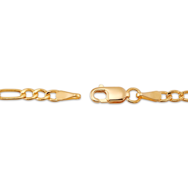 Main Image 3 of Children's Hollow Figaro Chain Bracelet 2.65mm 14K Yellow Gold 6&quot;