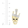 Thumbnail Image 3 of Men's Diamond Skull with Crown Charm 1/2 ct tw 10K Yellow Gold