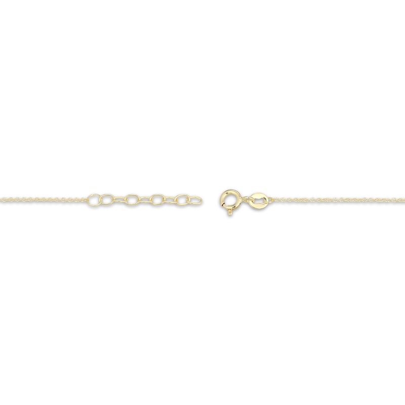 Main Image 4 of Flower Outline Station Bracelet 18K Yellow Gold-Plated Sterling Silver 7.5&quot;