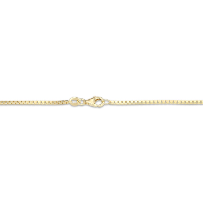 Main Image 4 of Men's Herringbone Textured Cross Necklace 18K Yellow Gold-Plated Sterling Silver 22&quot;