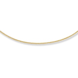 Solid Wheat Chain Necklace 14K Yellow Gold 20&quot;