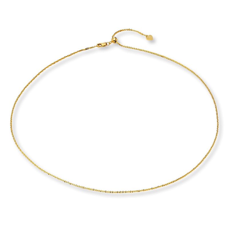 Main Image 1 of Solid Chain Necklace 14K Yellow Gold 20&quot;