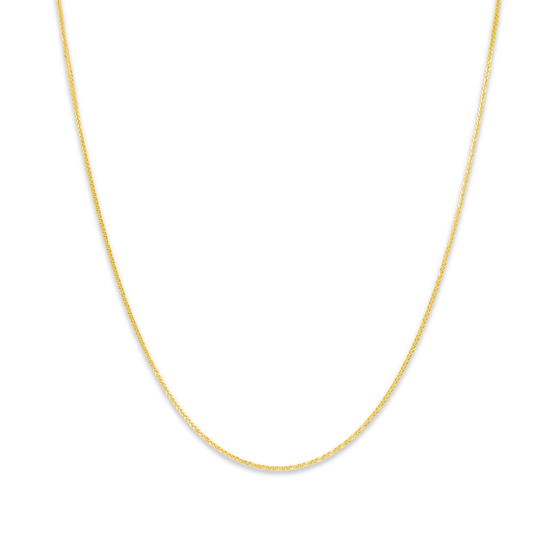 Solid Wheat Chain 14K Yellow Gold 26