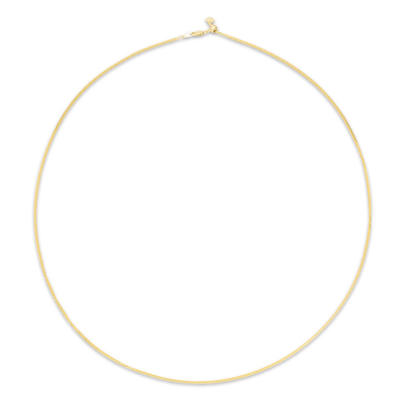 Solid Wheat Chain 14K Yellow Gold 26"