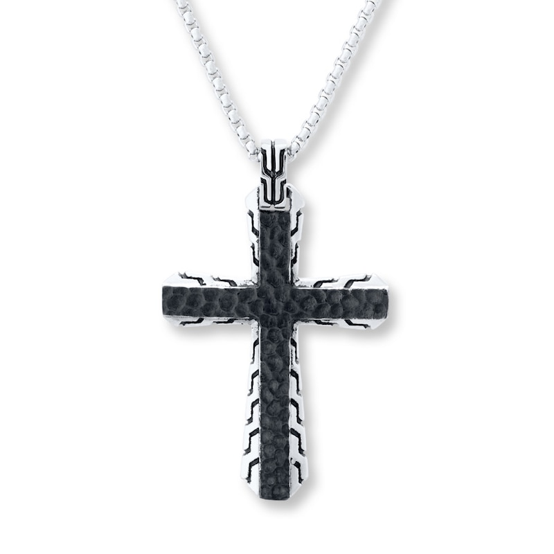 Main Image 1 of Men's Cross Necklace Stainless Steel