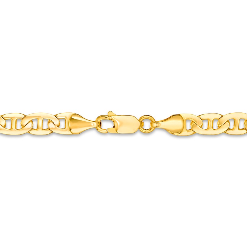 Main Image 2 of Solid Mariner Link Necklace 10K Yellow Gold 22&quot;