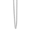 Thumbnail Image 2 of Semi-Solid Rope Chain Necklace 14K White Gold 22&quot;