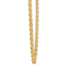 Thumbnail Image 2 of Semi-Solid Rope Chain Necklace 14K Yellow Gold 26&quot;