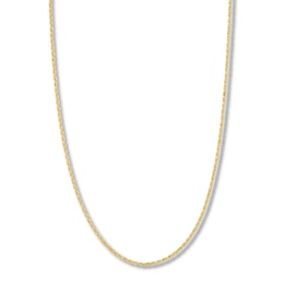 Solid Rope Chain Necklace 14K Yellow Gold Appx. 1mm 22&quot;