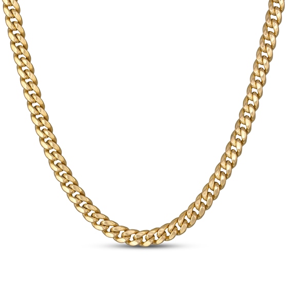 Kay Outlet Hollow Cuban Chain Necklace 7.6mm 10K Yellow Gold 24