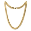 Thumbnail Image 1 of Hollow Cuban Chain Necklace 11.3mm 10K Yellow Gold 24&quot;