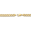 Thumbnail Image 1 of Solid Curb Chain Necklace 10K Yellow Gold 22"