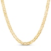 Solid Mariner Link Chain Necklace 10K Yellow Gold 22